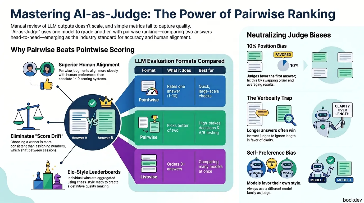 AI as Judge: How Pairwise Preference Ranking Works.