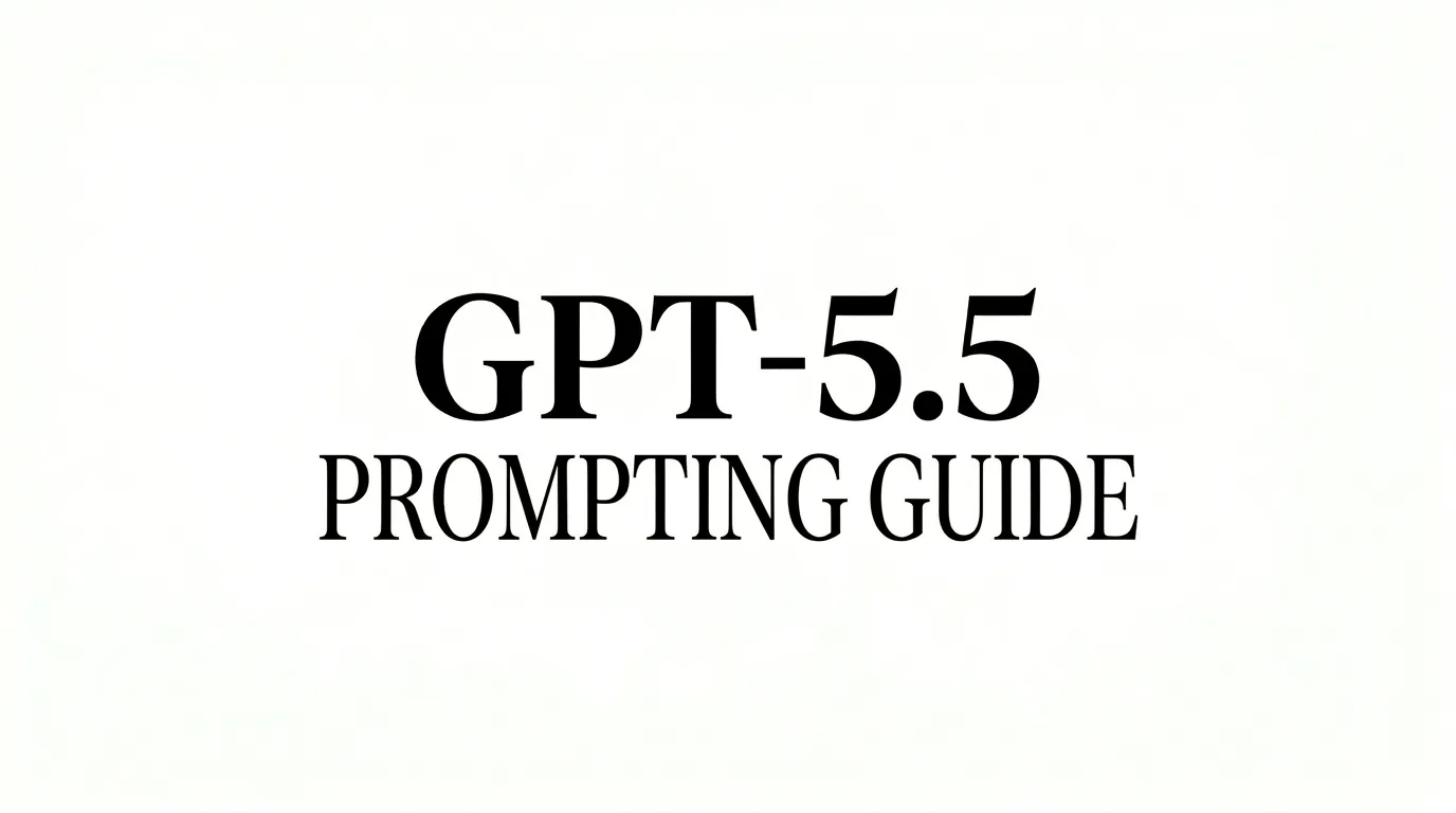 GPT-5.5 Prompting Guide: How to Write Better Prompts for Smarter Results