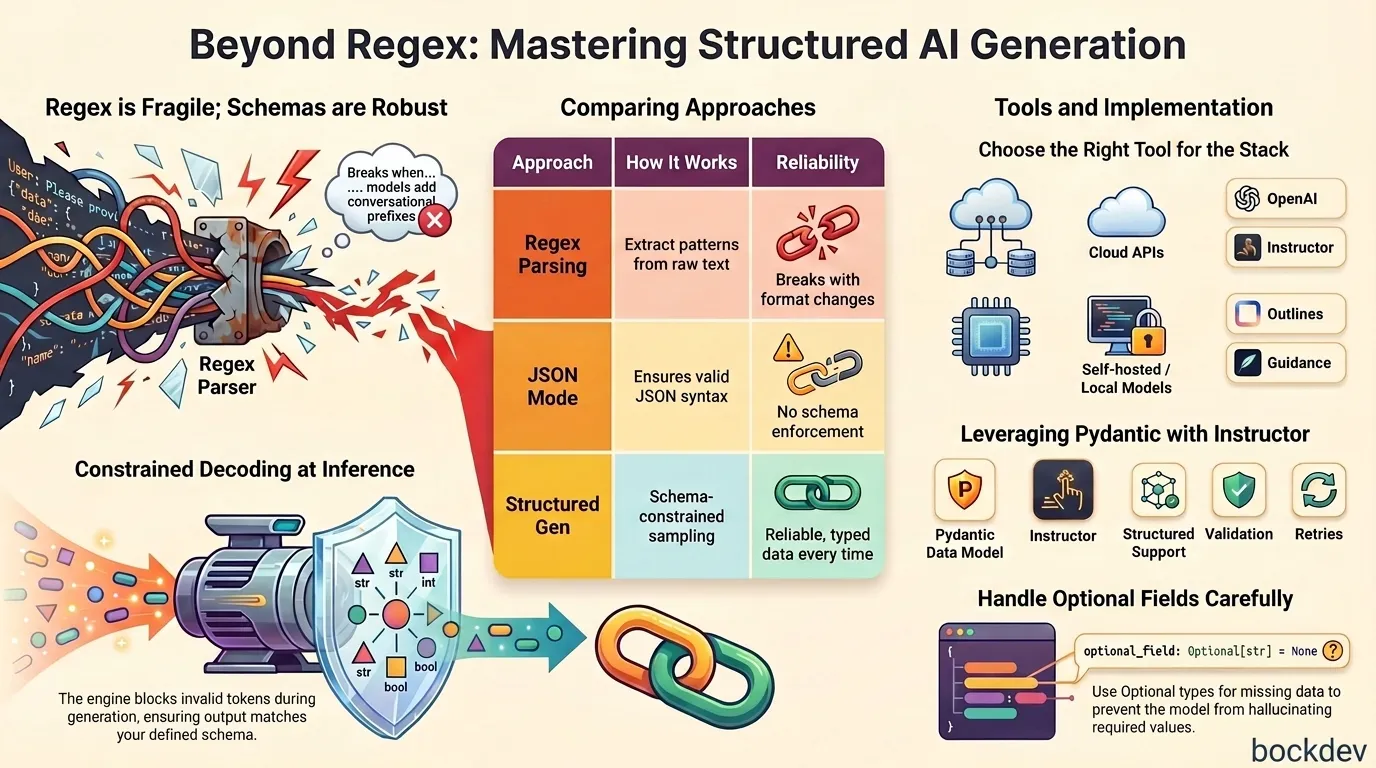 Structured Generation: Why AI Output Parsing No Longer Needs Regex